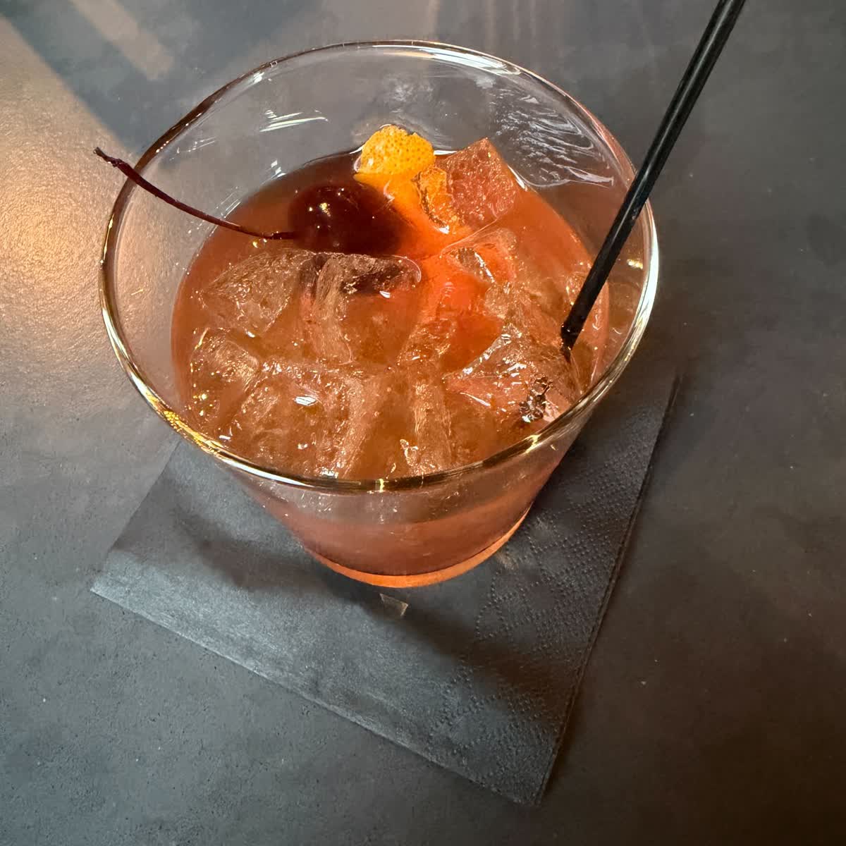 Maple Walnut Old-Fashioned at Timber Wood Fired